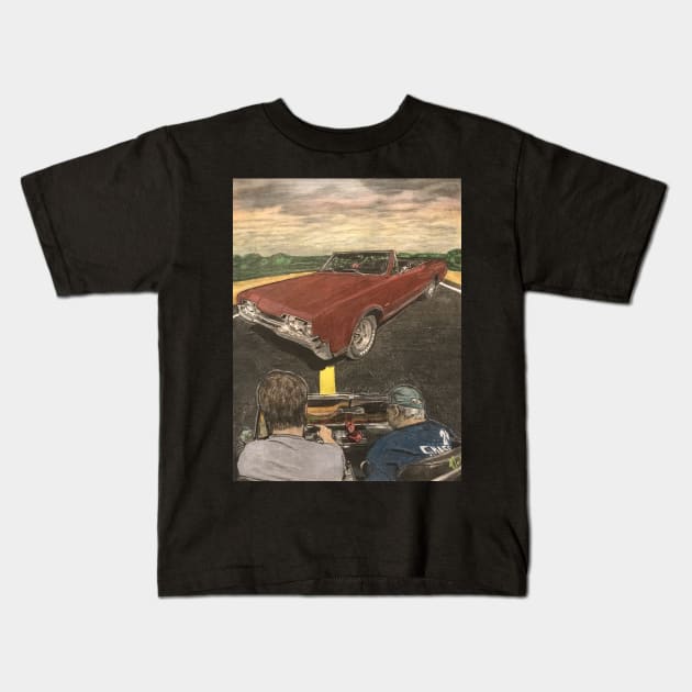 Classic car dream ride Kids T-Shirt by Artladyjen